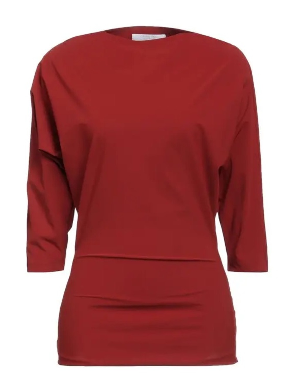 Chiara Boni la Petite Robe Dolman Sleeve Top S IT42 US 6 NWT Rust Red Boatneck